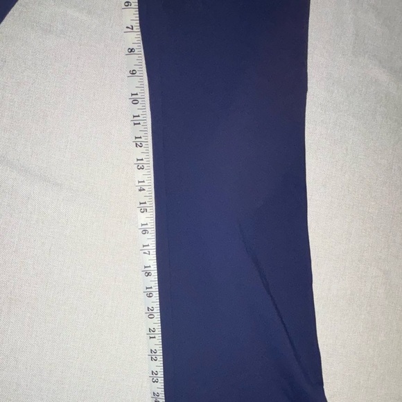 Classic Blue Elastic Waist Capris - Picture 2 of 8